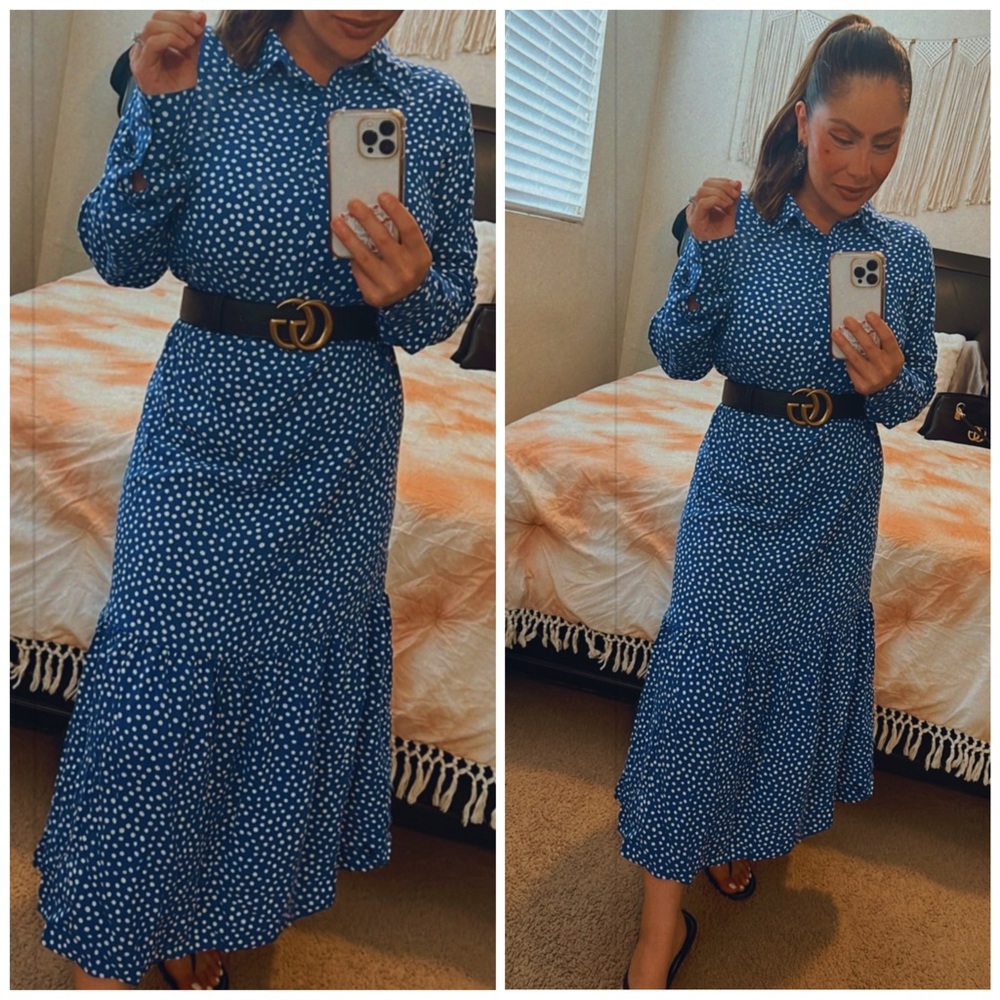 H&M Maxi Patterned Dress size M
